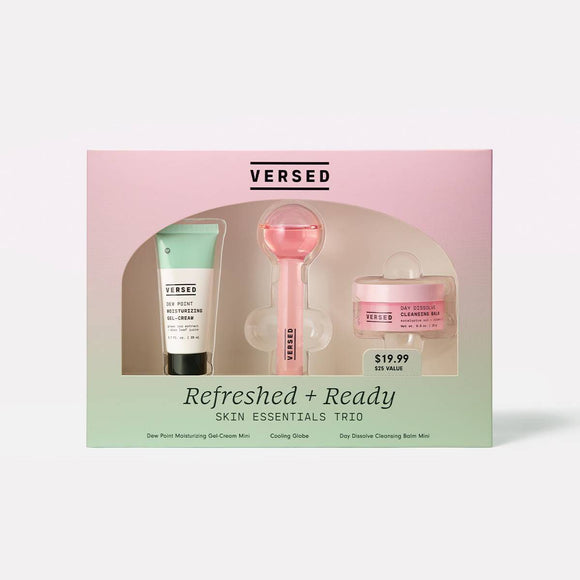 Versed Refreshed and Ready Skin Essentials Trio Gift Set - 3pc