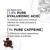 Revitalift 2.5% Hyaluronic Acid + Caffeine Under Eye Serum 20ml