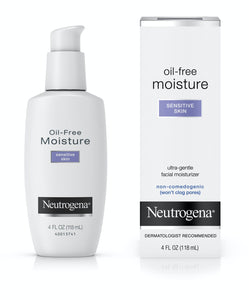 Neutrogena Oil-Free Face Moisturizer for Sensitive Skin, Fragrance-Free, Non-Comedogenic