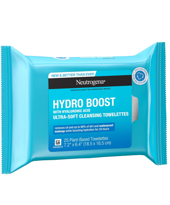Hydro Boost Compostable Cleansing Makeup Remover Wipes