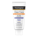 Clear Face Break-Out Free Liquid Lotion Sunscreen Broad Spectrum SPF 50