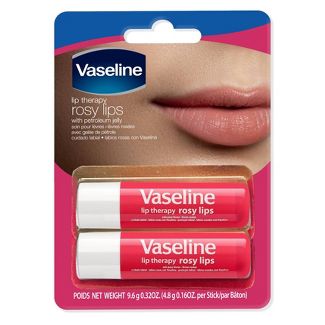 Vaseline Lip Therapy Rosy Lips Stick 2pk/0.16oz