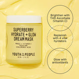 Superberry Hydrate + Glow Dream Night Mask with Vitamin C 59ml